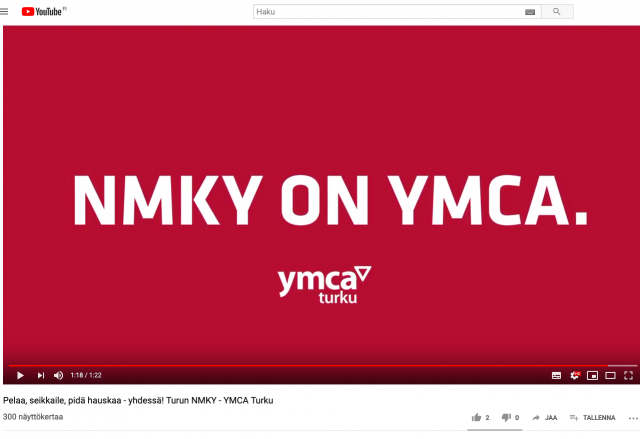 NMKY on YMCA teksti ja videon kansikuva